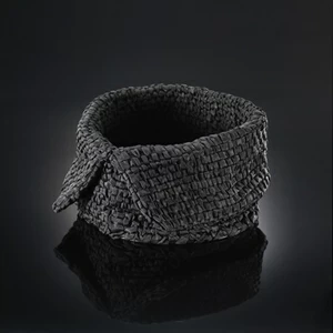 Корзинка плетеная из полимера и кожи hbyokoba Devon Devon YOKO