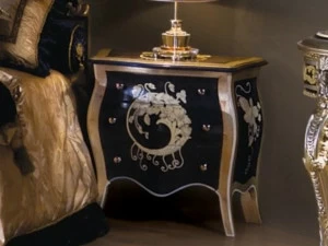 Bellotti Ezio Прикроватная тумбочка из лакированной древесины округлой формы с ящиками 3150 3151