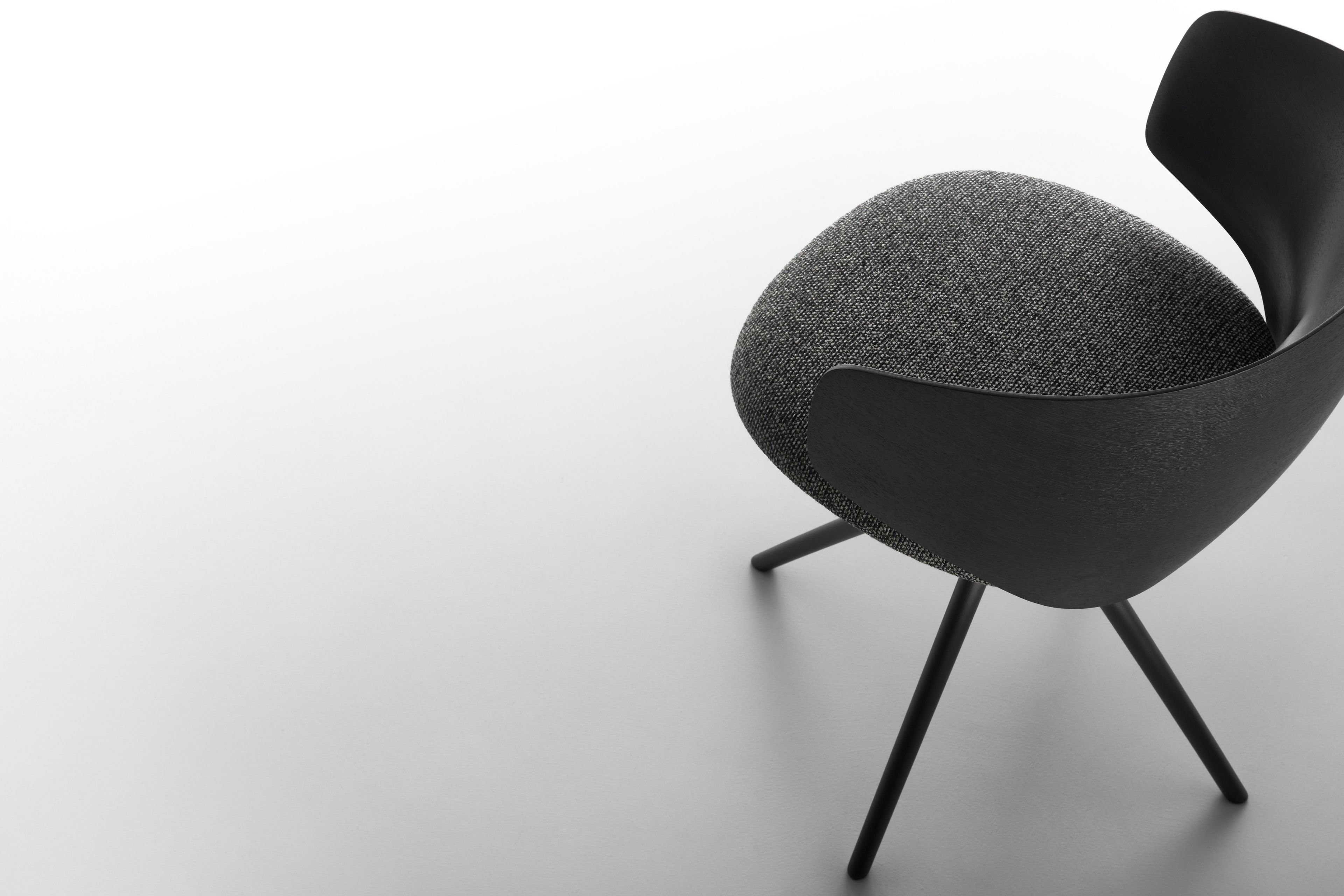 Деревянный поворотный стул с мягким сиденьем MDF Italia Universal Collection ARCH-00067711 - Вид №5