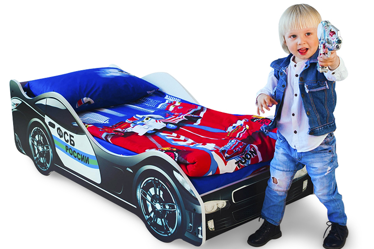 Детская кровать-машина "ФСБ" БЕЛЬМАРКО  326745 Черный Santreyd  - Вид №2