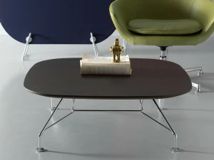 Quinti Sedute Стол журнальный овальный дубовый под контракт Manta