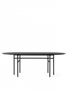 1151539 MENU Овальный стол Snaregade Черный | Черный дуб