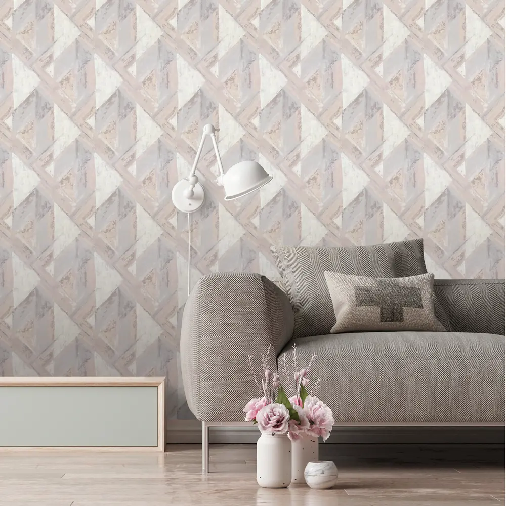 Обои флизелиновые Deco-deco Grunge бежево-серые 1.06 м 6021-02 STLM-2082446 - Вид №2