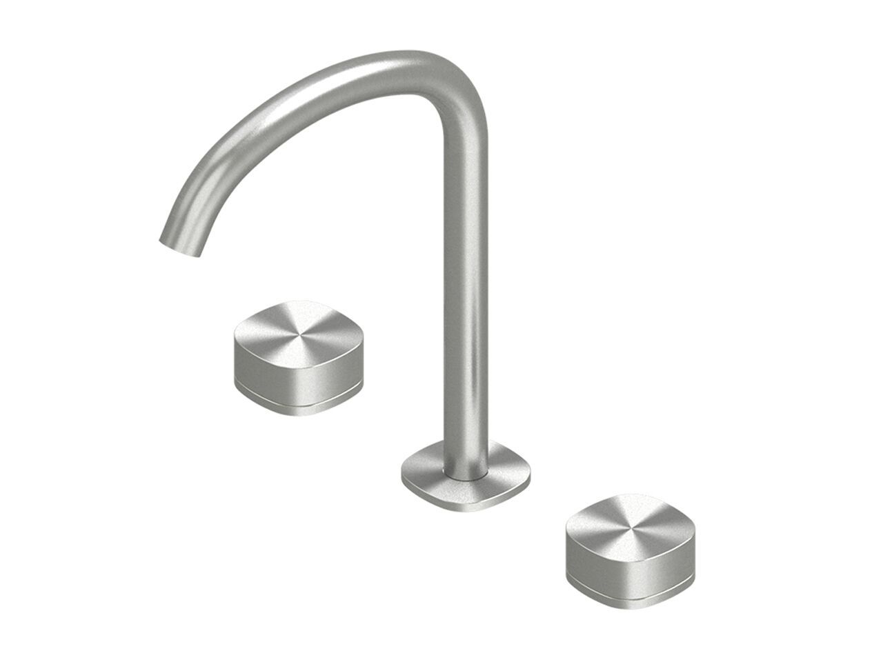 Смеситель для раковины из нержавеющей стали с 3 отверстиями Quadrodesign супер ARCH-00061294 - Вид №1