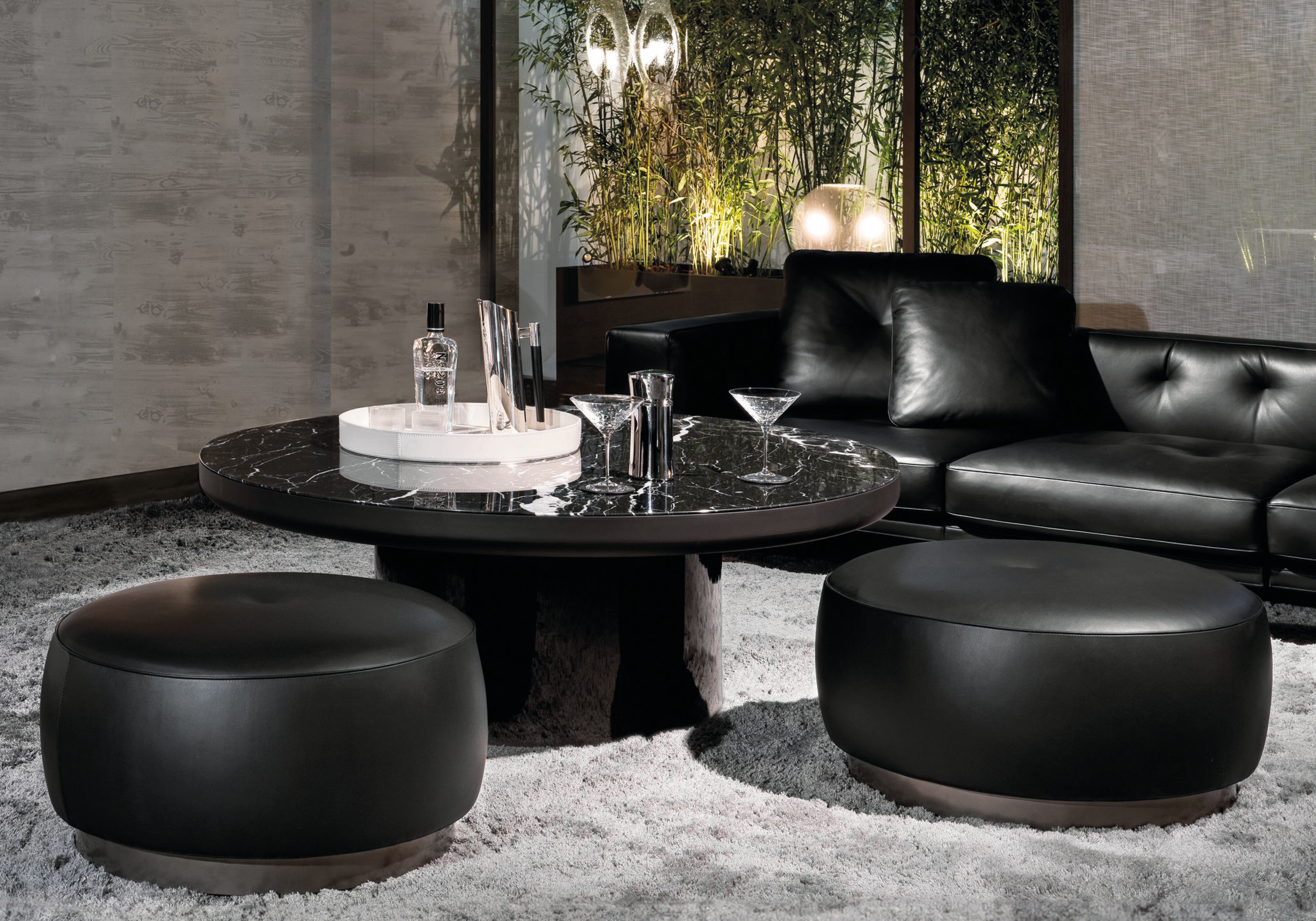 Круглый мраморный журнальный столик Minotti Brady ARCH-00108525 - Вид №6