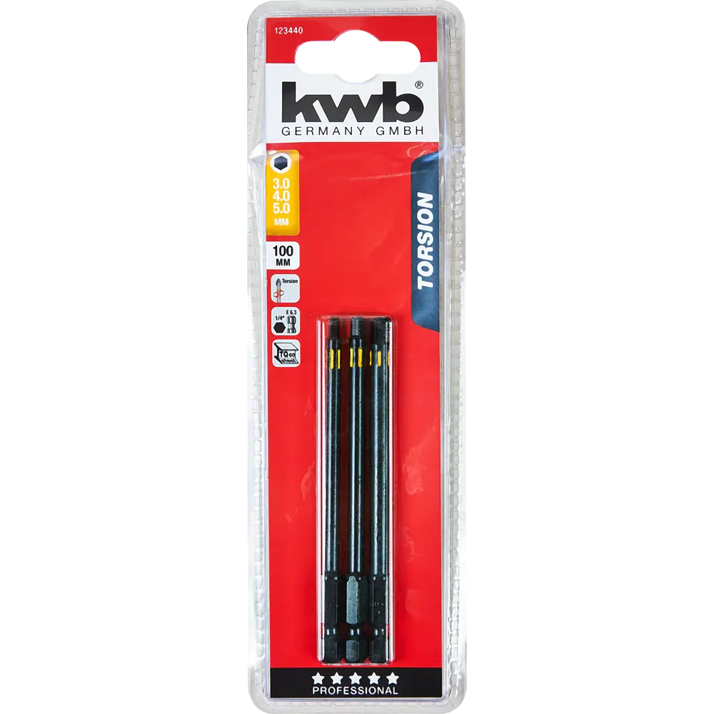 Набор бит KWB 123440, 3 шт STLM-2177831 - Вид №4