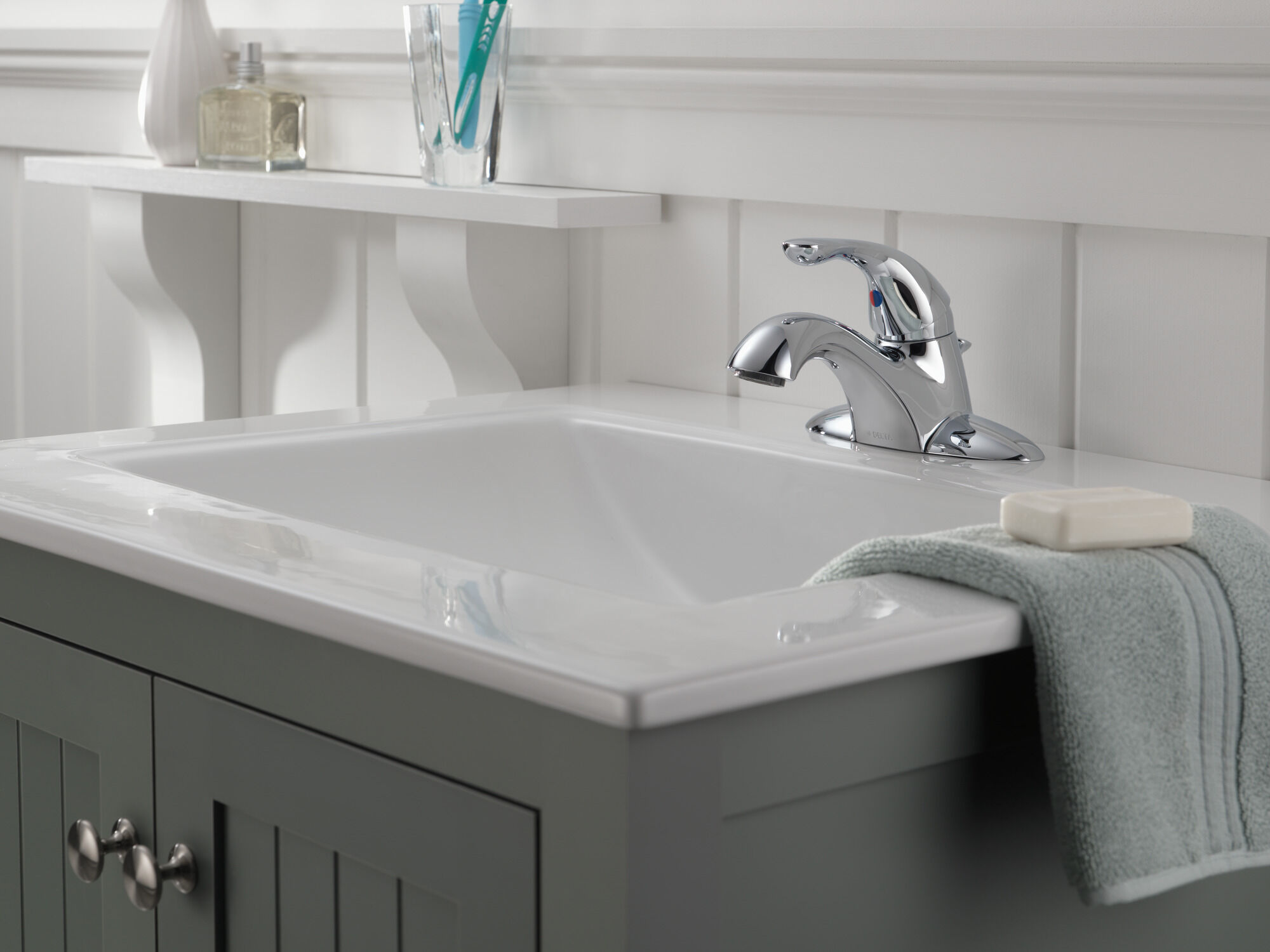 520-PPU-DST Смеситель для ванной комнаты с одной ручкой Delta Faucet Classic Хром - Вид №3