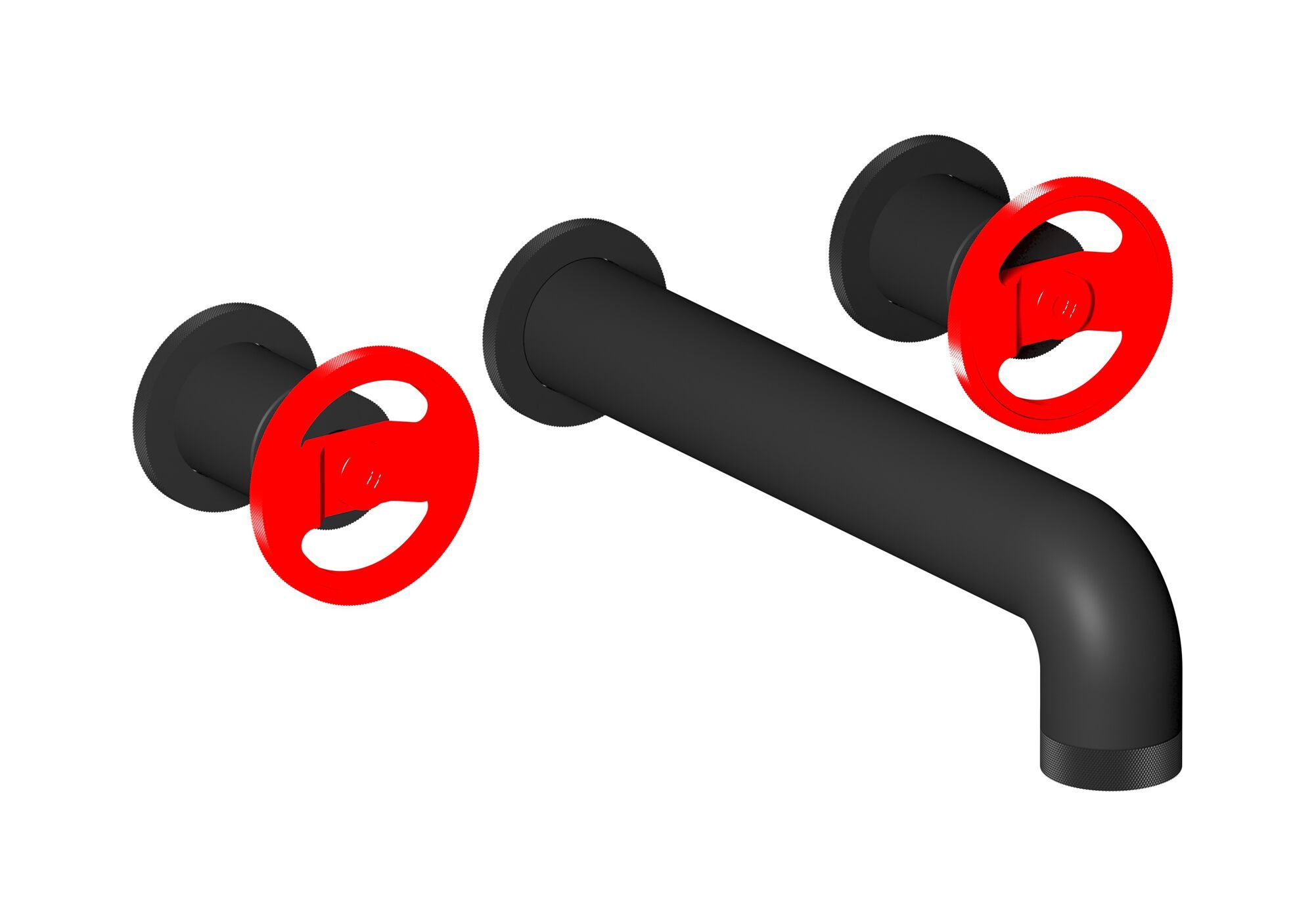 Настенный смеситель для раковины с 3 отверстиями IB Bold ARCH-00057322 - Вид №15