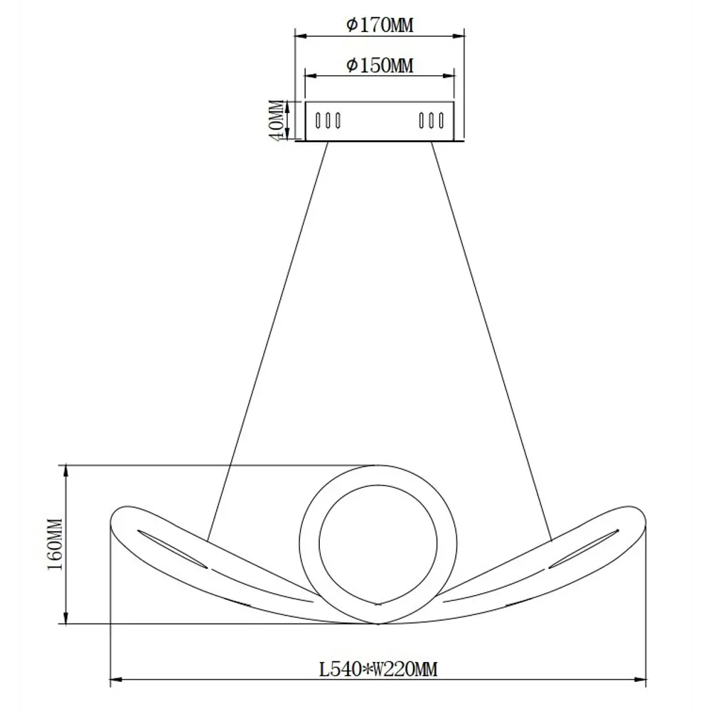 Подвесной светильник светодиодный Fancy FR6059PL-L47W цвет белый 89335088 STLM-2178973 Freya  - Вид №10