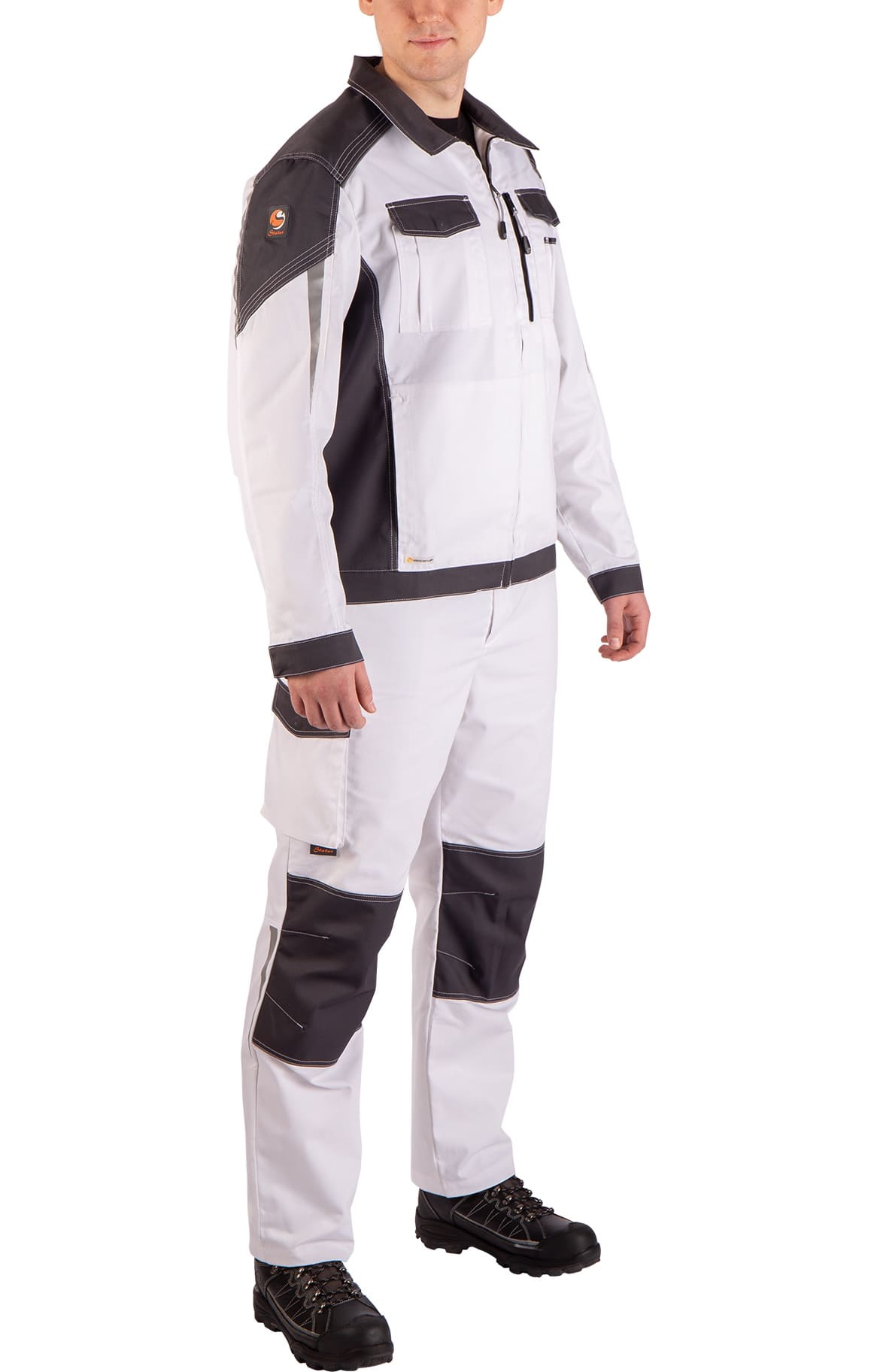 4974824 Костюм  NEW белый графит STATUS  Летняя спецодежда  размер 44-46/170-176  - Вид №19