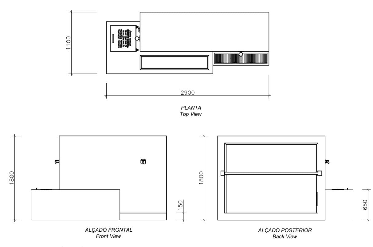 Бетонная автомобильная бензоколонка amop основы ARCH-00144676 - Вид №2