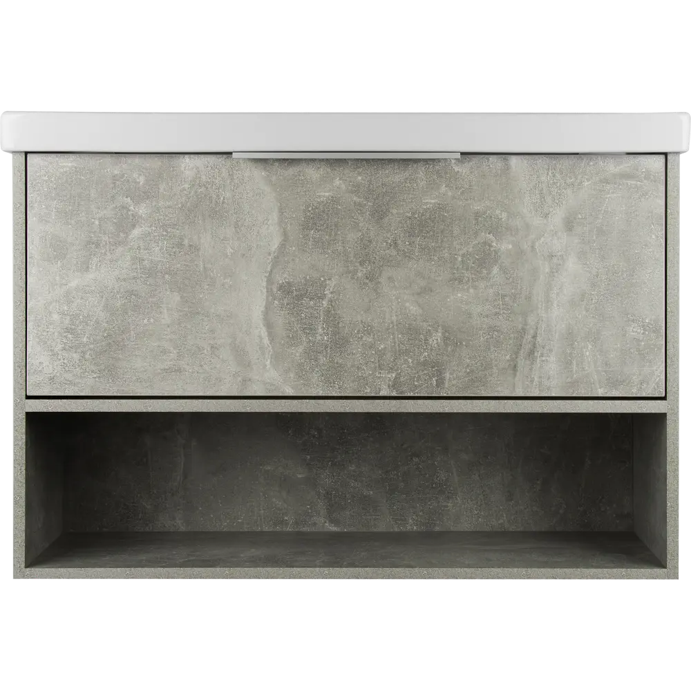 Тумба под раковину подвесная «Дана» 90 см цвет серый цемент 82251432 STLM-2174964 SANFLOR