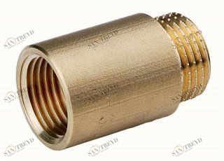 Удлинитель НР-ВР 20х1/2"  латунь TIEMME 1500024