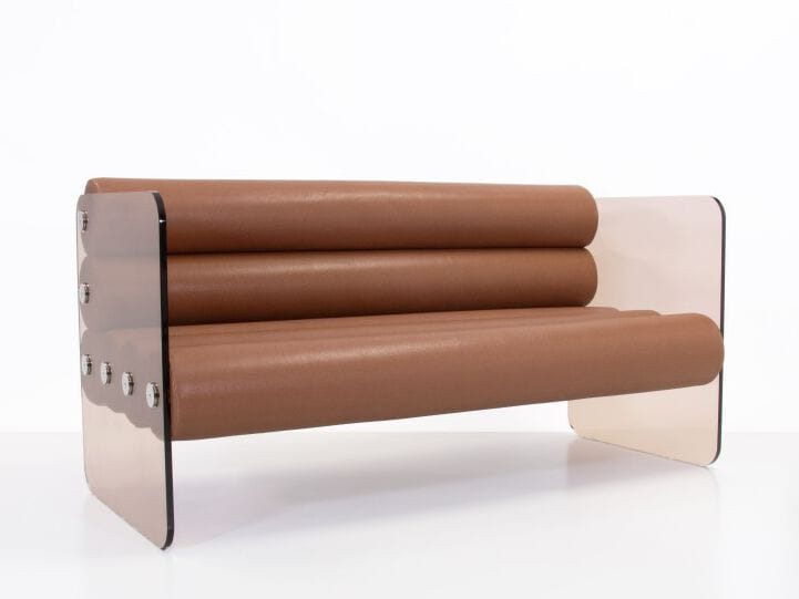 2-местный веганский кожаный диван KUUMO MW01 ARCH-00034968