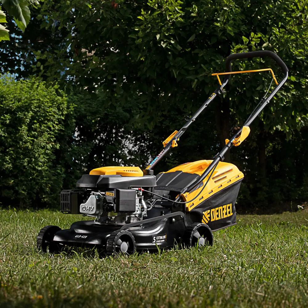 Газонокосилка бензиновая не самоходная Denzel GLD-420 4.5 л.с. 42 см STLM-2113430 - Вид №20