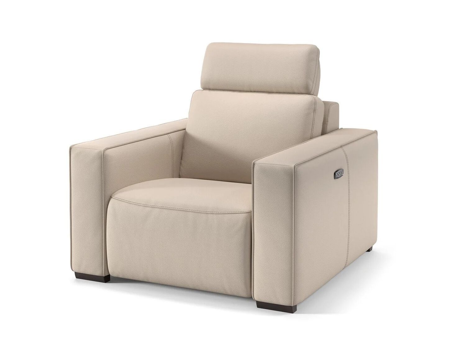 Кожаное кресло с подголовником Sofanella Бергамо ARCH-00000278