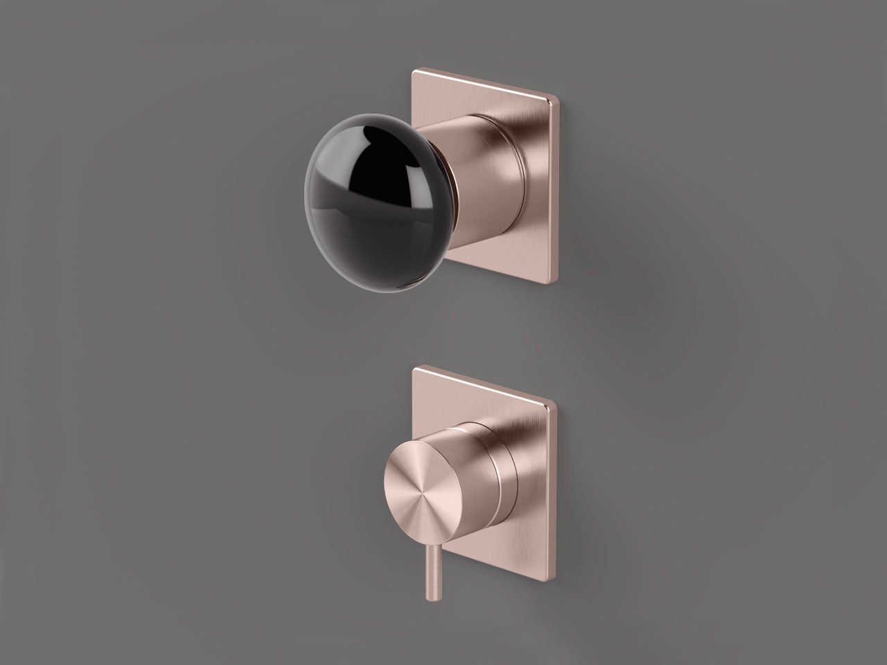 Термостатический смеситель для душа с 2 отверстиями и переключателем Radomonte Mirò ARCH-00043445 - Вид №6