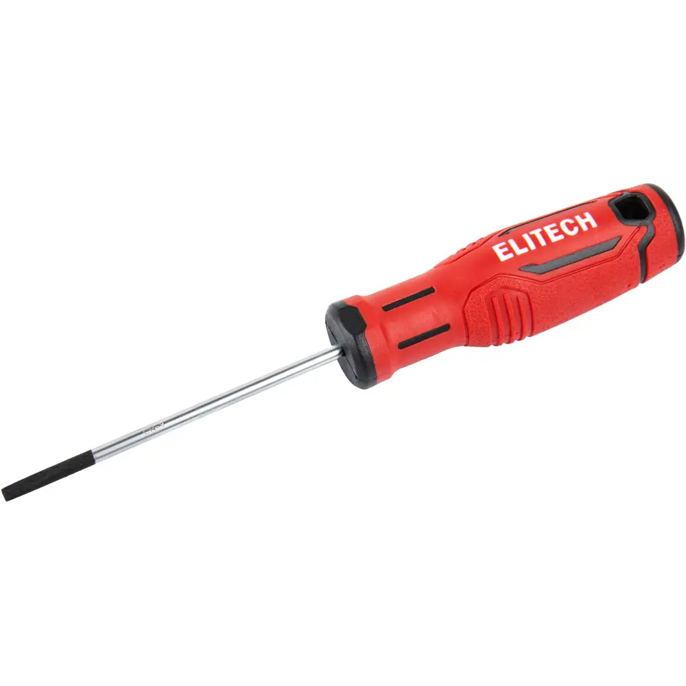 Отвертка прямая Elitech 211101 SL3x75 мм с магнитным наконечником 89407127 STLM-1575110