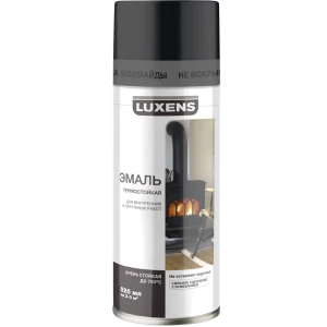 Эмаль термостойкая Luxens цвет черный 520 мл