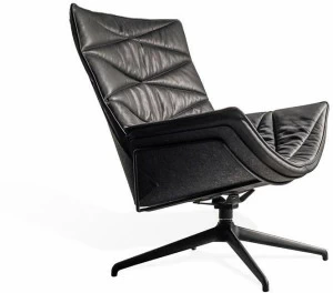 KFF Кресло поворотное на 4-х спицах с подлокотниками Nest pure