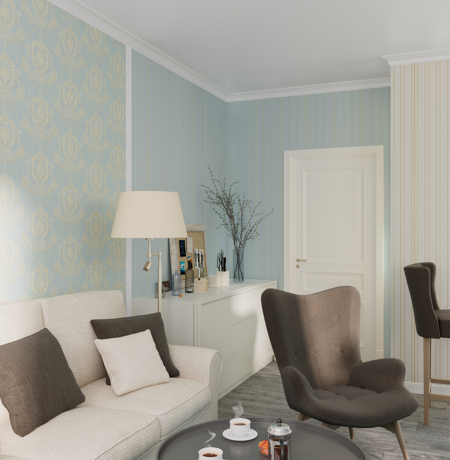 Рулон обоев основа Флизелиновая HC71424-22 Home Color Мин. заказ 6 рулонов HC7142422 - Вид №6