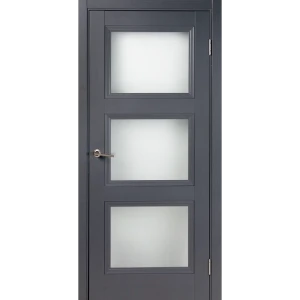 Комплект двери трилло со стеклом 80x200 см Hardflex цвет грей легно с добором 150 мм 89432071 STLM-2011138