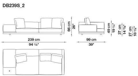 B&B Italia Кожаный диван Dock sun-id-1441060 - Вид №66