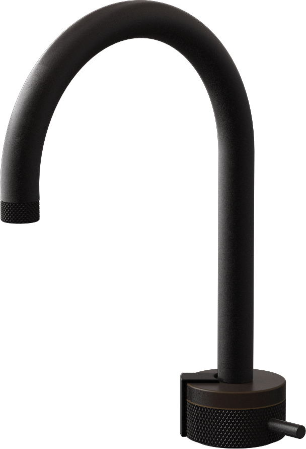 E-11502-R1OB-L2BK-BK Однорычажный прогрессивный смеситель для раковины - излив 16см GRAFF MOD+