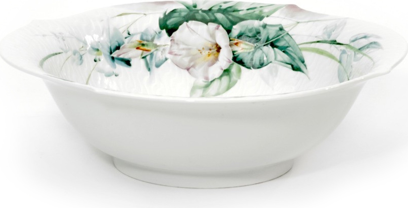91636 Meissen Салатник круглый 27см "Игра волн, рельеф, дикая флора" Фарфор 