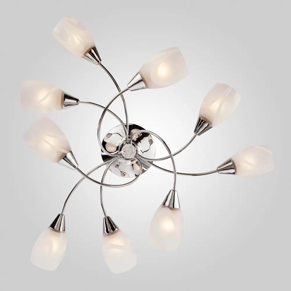 Люстра потолочная Eurosvet Сицилия 2275/9, 9 ламп, 43 м², цвет хром STLM-2164174 - Вид №2