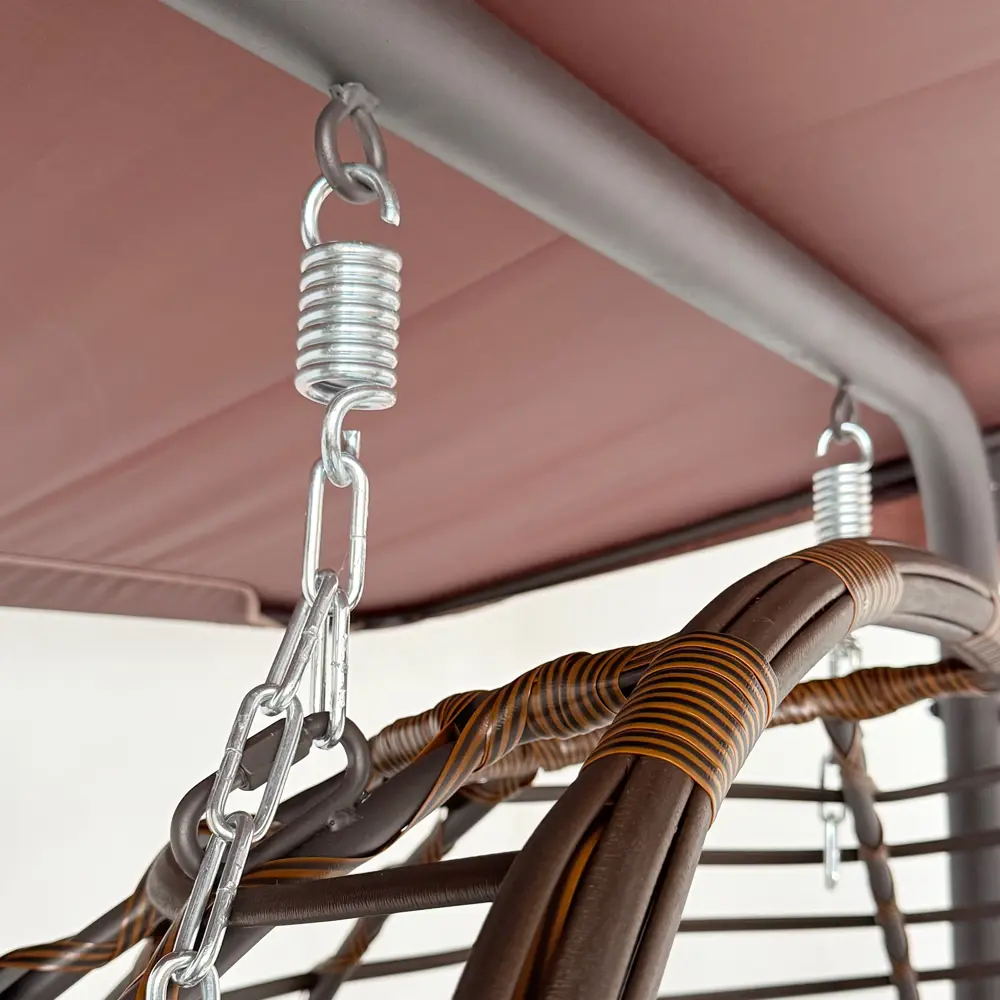 Кресло подвесное Greengard Суматра 2-х местные бежевый/коричневый STLM-2172204 - Вид №6