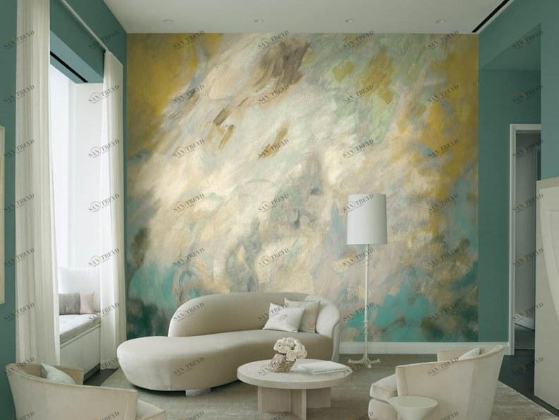 Jannelli&Volpi Флизелиновые обои Composition a tribute to kandinsky sun-id-1402995