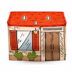 Накидка для кровати-домика Svogen игровая "Домик Дракулы" БЕЛЬМАРКО  00-3873195 Красный