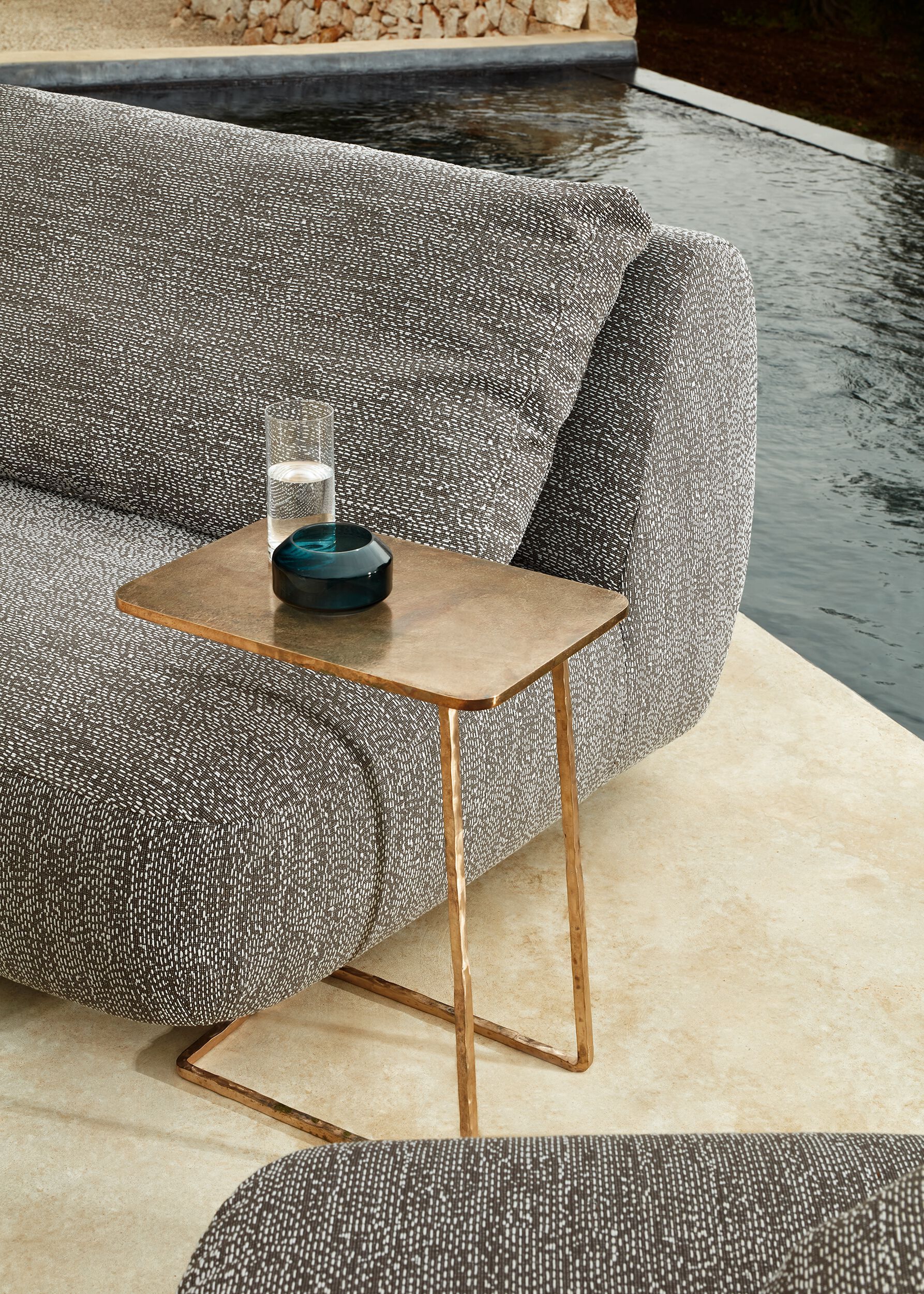 Бронзовый прямоугольный садовый столик Exteta Moonlight ARCH-00053616 - Вид №6