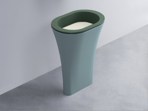 AMLA65-MU+AMPILO-TL+AMCOLO-PL Раковина Amedeo Ovale отдельностоящая cielo Enjoy + Amedeo