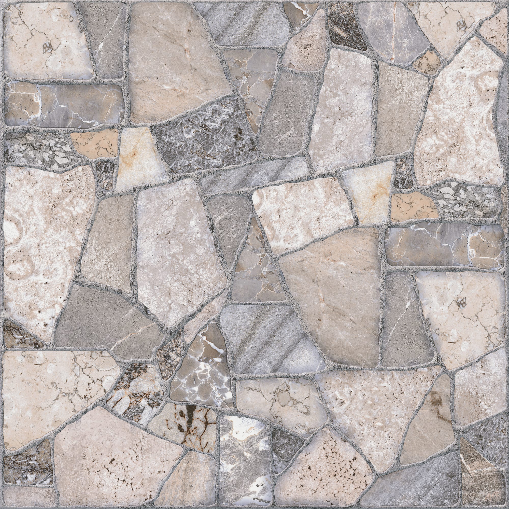 83593398 Керамогранит Тициан 02 V2 40x40 см 1.62 м² цвет серый Тициан сер Santreyd 