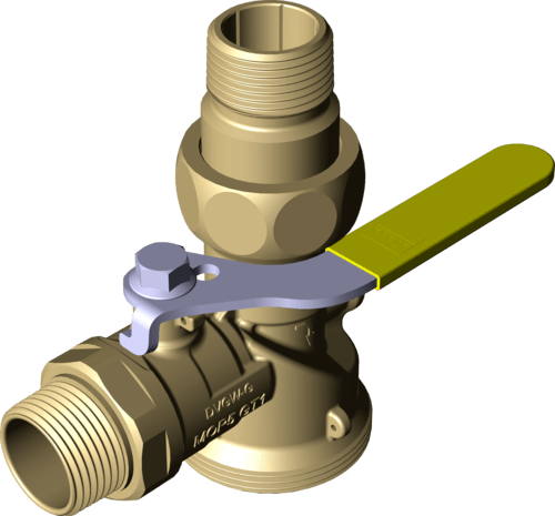 525 088 Модель G2111.1 Трубопроводные системы  Газовая арматура  Соединения для счетчика  Однотрубные газовые счетчики Santreyd  - Вид №3