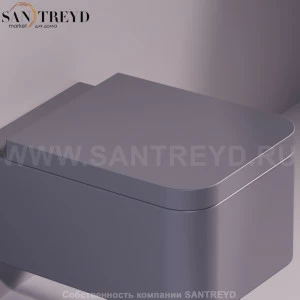 FL28D03ANTRACITEMATTCR Крышка сиденье для унитаза Simas Flow