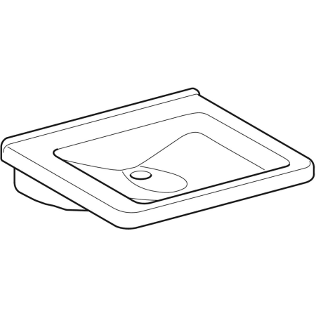 128666000 Раковина Geberit Renova Comfort Square, безбарьерная Geberit  - Вид №14