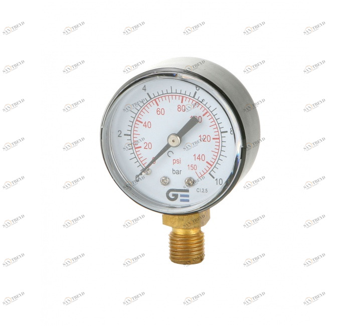 GENEBRE 3820n 025 Манометр Ø 53, нижнее соединение, резьба NPT 