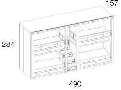 Caroti Блок двухъярусной кровати с лестницей Via montenapoleone 557  - Вид №5