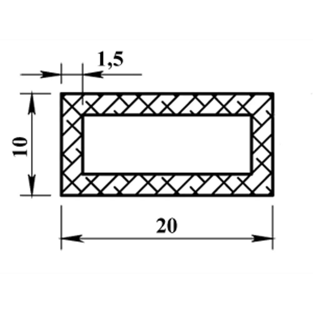 Santreyd Алюминиевый профиль 20х10 мм для конструкций и коммуникаций 12361532 STLM-0002011 - Вид №4