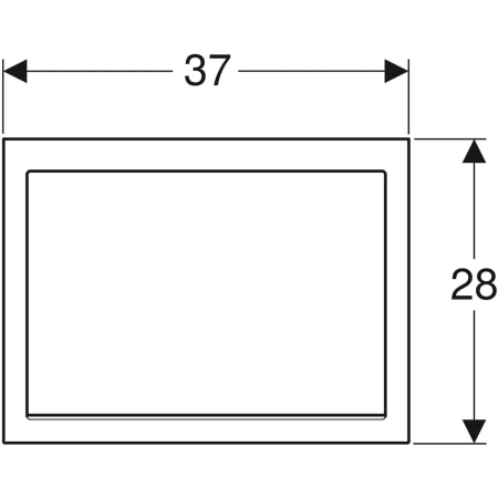 115.425.FW.1 Декоративная рамка для раковины Geberit ONE подвесная Geberit  - Вид №2