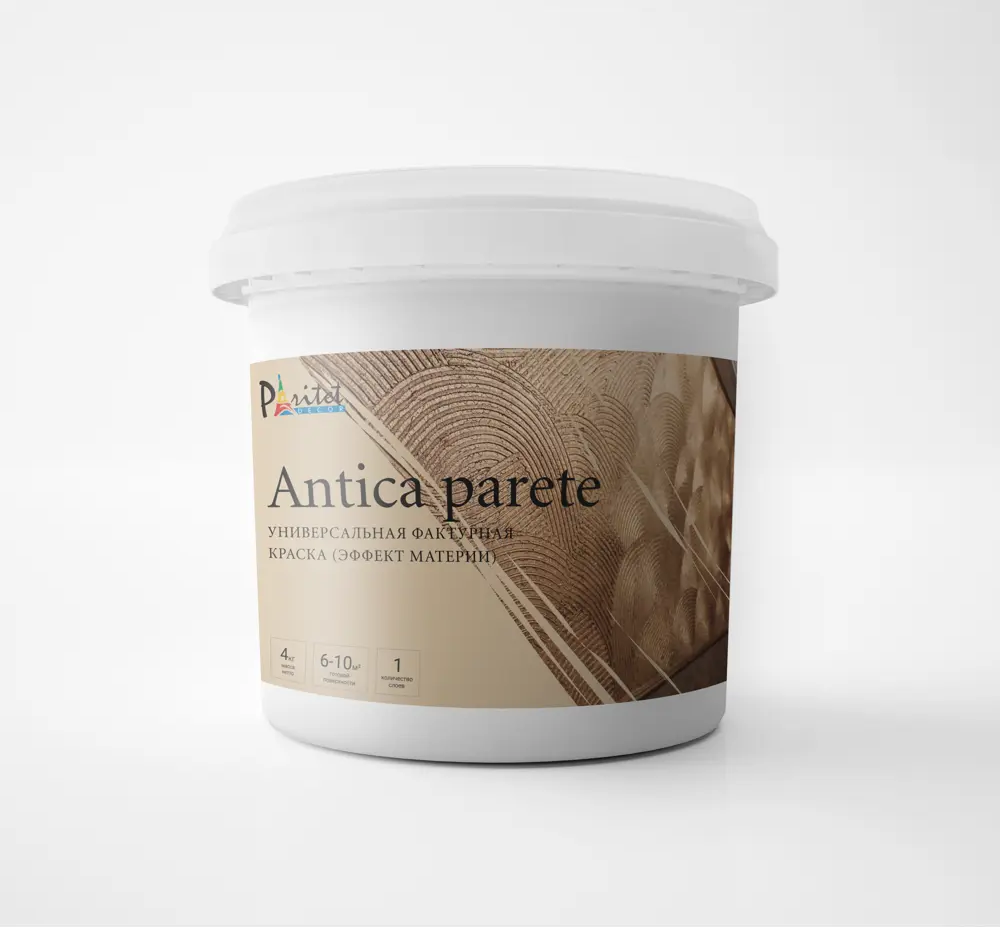 91539625 Декоративная штукатурка Paritet Antica с эффектом материи 4 кг STLM-0859654
