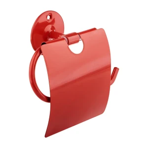 Держатель для туалетной бумаги Moroshka Trud закрытый цвет зелено-красный