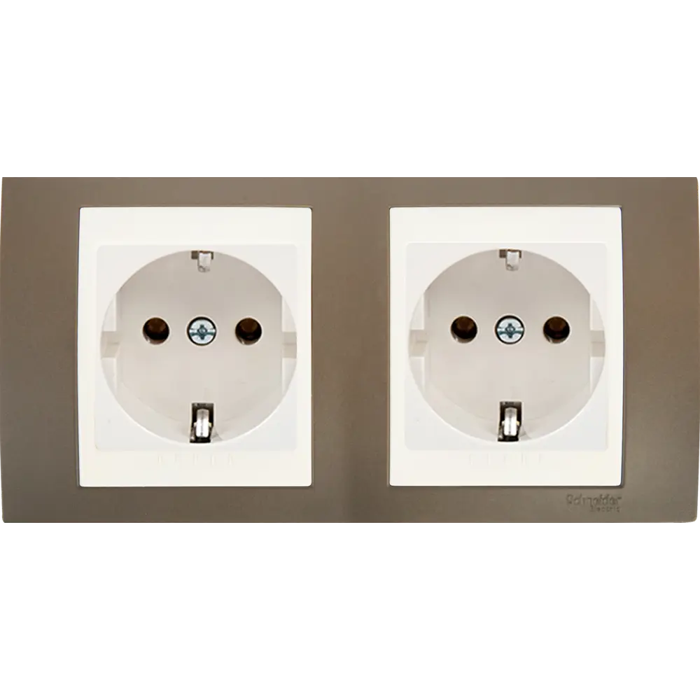 Рамка для розеток и выключателей Systeme Electric Unica 2 поста, цвет какао/бежевый STLM-2187706 - Вид №2