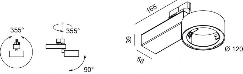 Lucifero's Освещение следа из экструдированного алюминия Pro in sun-id-1469379 - Вид №1