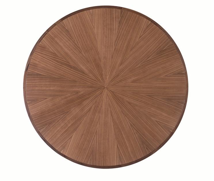 BassamFellows Круглый обеденный стол из стали и дерева Geometric Cb-464 - Вид №1