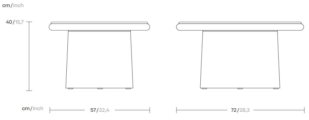 Овальный журнальный столик Kettal круглый ARCH-00061964 - Вид №3