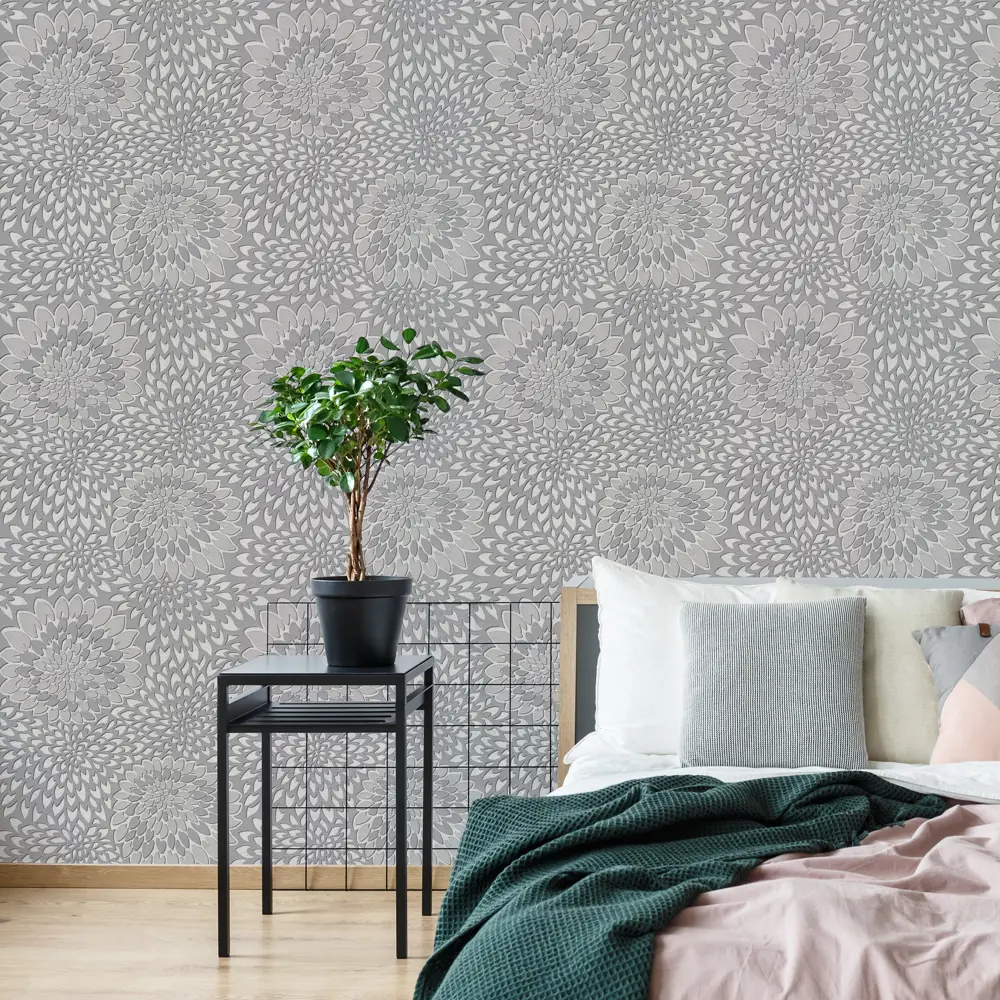 Обои флизелиновые Аспект Ру Флирт серые 1.06 м 30201-41 STLM-2201305 - Вид №2